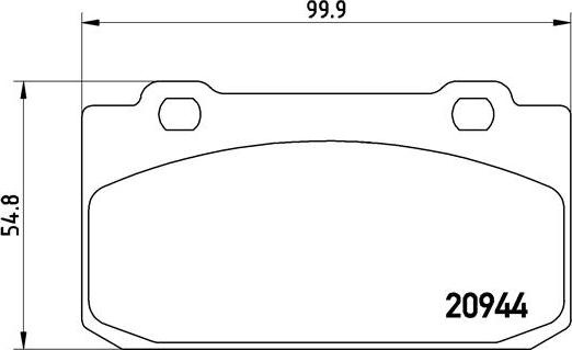 Brembo P 23 027 - Bremžu uzliku kompl., Disku bremzes ps1.lv