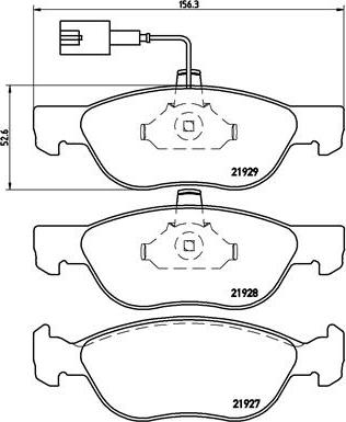 Brembo P 23 070 - Bremžu uzliku kompl., Disku bremzes ps1.lv