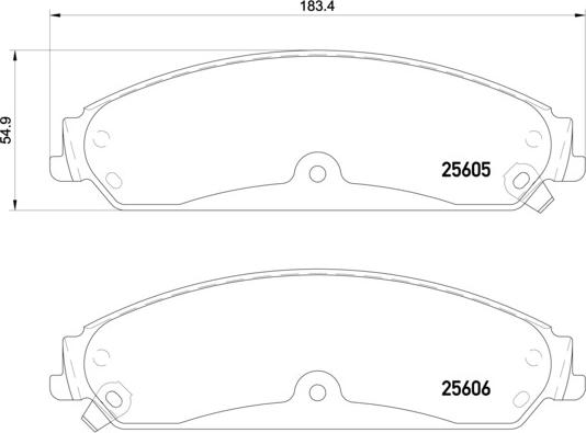 Brembo P 23 149 - Bremžu uzliku kompl., Disku bremzes ps1.lv