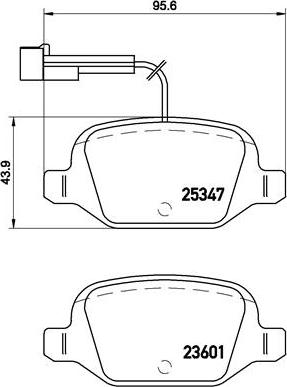 Brembo P 23 146 - Bremžu uzliku kompl., Disku bremzes ps1.lv