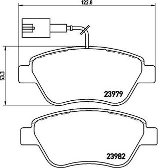 Brembo P 23 140 - Bremžu uzliku kompl., Disku bremzes ps1.lv