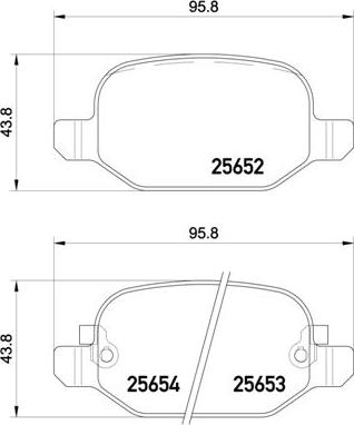 Brembo P 23 150 - Bremžu uzliku kompl., Disku bremzes ps1.lv