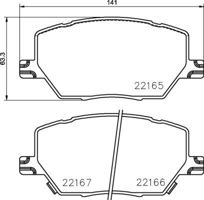 Brembo P 23 164X - Bremžu uzliku kompl., Disku bremzes ps1.lv