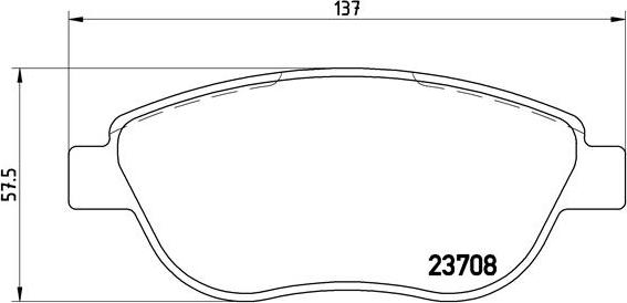 Brembo P 23 119 - Bremžu uzliku kompl., Disku bremzes ps1.lv