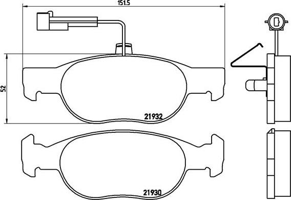 Brembo P 23 113 - Bremžu uzliku kompl., Disku bremzes ps1.lv