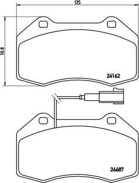 Brembo P 23 117 - Bremžu uzliku kompl., Disku bremzes ps1.lv