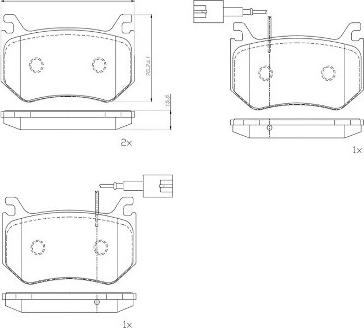 Brembo P 23 184 - Bremžu uzliku kompl., Disku bremzes ps1.lv