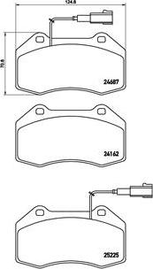 Brembo P 23 139 - Bremžu uzliku kompl., Disku bremzes ps1.lv