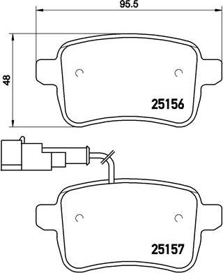 Brembo P 23 133X - Bremžu uzliku kompl., Disku bremzes ps1.lv