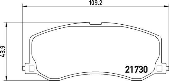 Brembo P 79 004 - Bremžu uzliku kompl., Disku bremzes ps1.lv