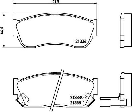 Brembo P 79 005 - Bremžu uzliku kompl., Disku bremzes ps1.lv