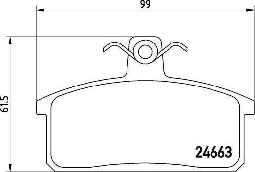 Brembo P 79 007 - Bremžu uzliku kompl., Disku bremzes ps1.lv