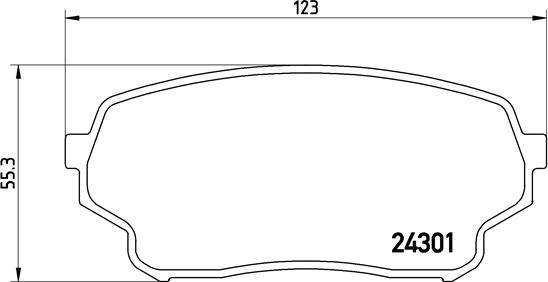 Brembo P 79 019 - Bremžu uzliku kompl., Disku bremzes ps1.lv