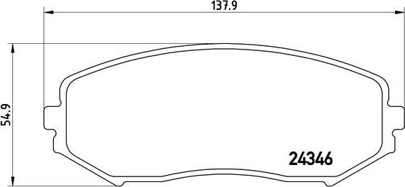 Brembo P 79 018 - Bremžu uzliku kompl., Disku bremzes ps1.lv