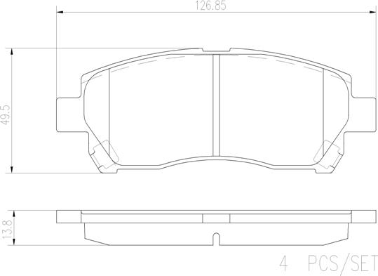 Brembo P 79 024 - Bremžu uzliku kompl., Disku bremzes ps1.lv