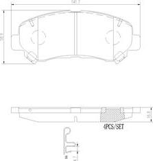 Brembo P79028N - Bremžu uzliku kompl., Disku bremzes ps1.lv