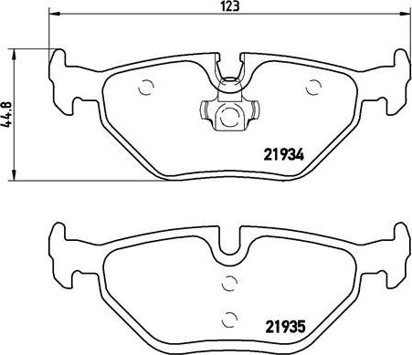 Brembo P 71 006 - Bremžu uzliku kompl., Disku bremzes ps1.lv