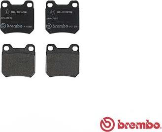 Brembo P 71 008 - Bremžu uzliku kompl., Disku bremzes ps1.lv