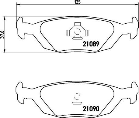 Brembo P 71 003 - Bremžu uzliku kompl., Disku bremzes ps1.lv