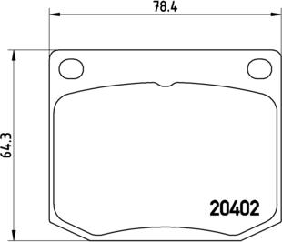 Brembo P 71 002 - Bremžu uzliku kompl., Disku bremzes ps1.lv