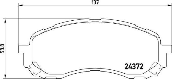 Brembo P 78 015 - Bremžu uzliku kompl., Disku bremzes ps1.lv