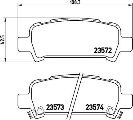 Brembo P 78 011 - Bremžu uzliku kompl., Disku bremzes ps1.lv