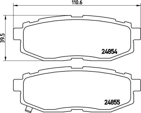 Brembo P 78 018 - Bremžu uzliku kompl., Disku bremzes ps1.lv