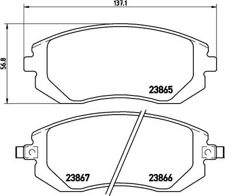 Brembo P 78 013X - Bremžu uzliku kompl., Disku bremzes ps1.lv