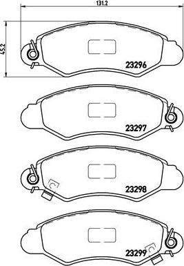 Brembo P 78 012 - Bremžu uzliku kompl., Disku bremzes ps1.lv