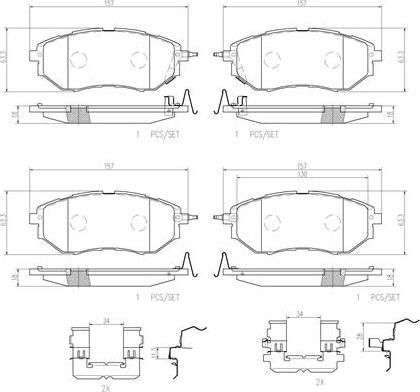 Brembo P78017N - Bremžu uzliku kompl., Disku bremzes ps1.lv