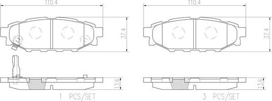 Brembo P78020N - Bremžu uzliku kompl., Disku bremzes ps1.lv