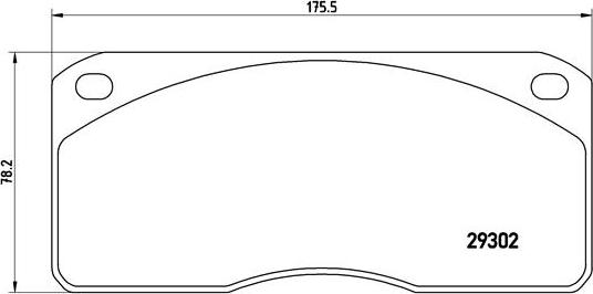 Brembo P A6 011 - Bremžu uzliku kompl., Disku bremzes ps1.lv