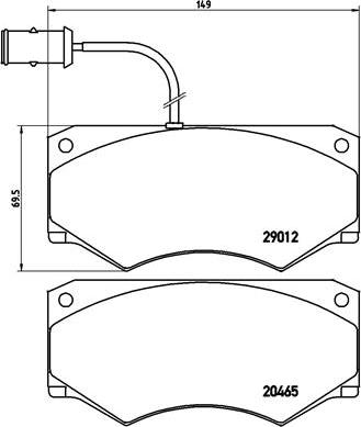 Brembo P A6 013 - Bremžu uzliku kompl., Disku bremzes ps1.lv