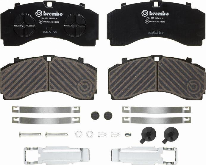 Brembo P B4 005 - Bremžu uzliku kompl., Disku bremzes ps1.lv