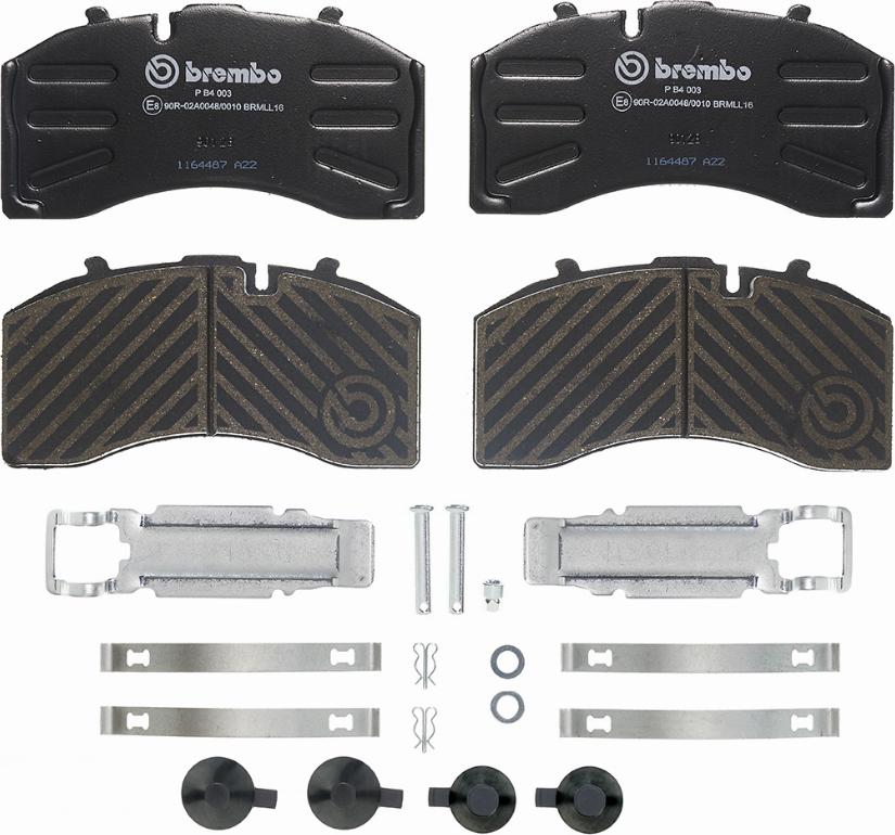 Brembo P B4 003 - Bremžu uzliku kompl., Disku bremzes ps1.lv