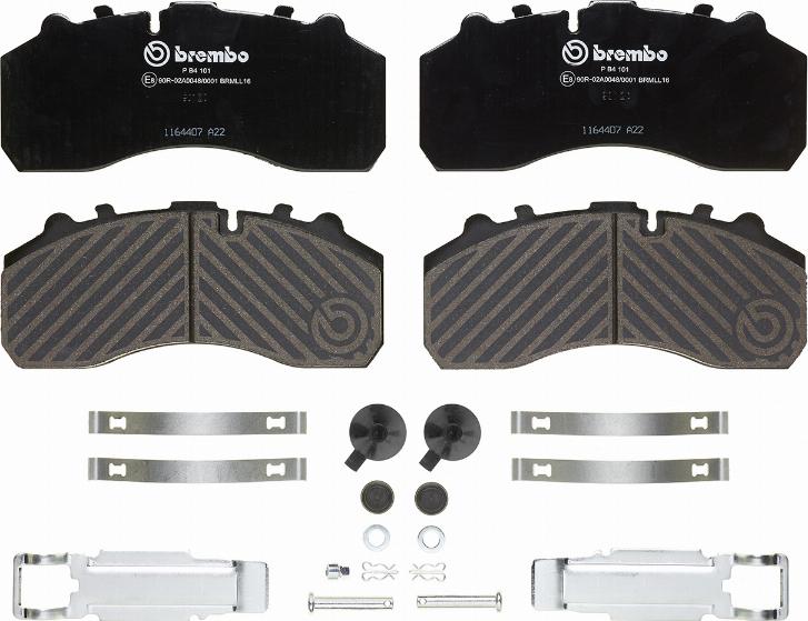 Brembo P B4 101 - Bremžu uzliku kompl., Disku bremzes ps1.lv