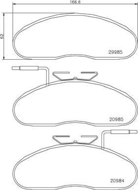 Brembo P B7 002 - Bremžu uzliku kompl., Disku bremzes ps1.lv