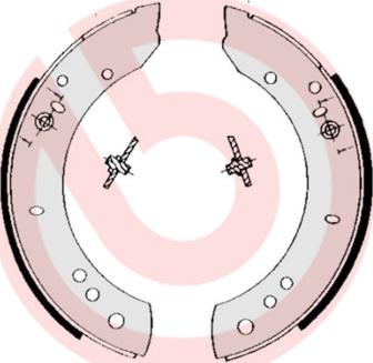 Brembo S 44 502 - Bremžu loku komplekts ps1.lv