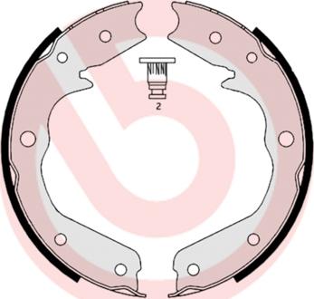 Brembo S 59 527 - Bremžu loku kompl., Stāvbremze ps1.lv