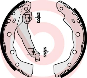 Brembo S 54 515 - Bremžu loku komplekts ps1.lv