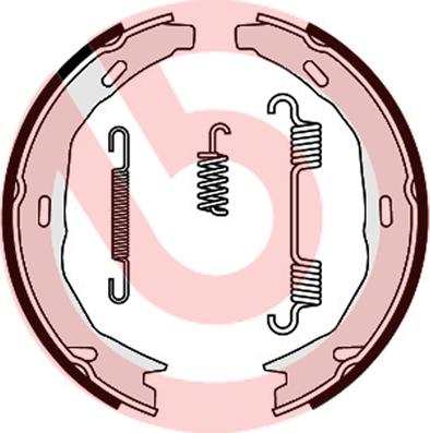 Brembo S 50 522 - Bremžu loku kompl., Stāvbremze ps1.lv