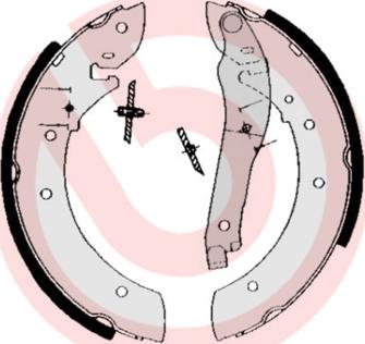 Brembo S 61 510 - Bremžu loku komplekts ps1.lv