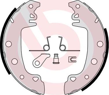 Brembo S 68 528 - Bremžu loku komplekts ps1.lv