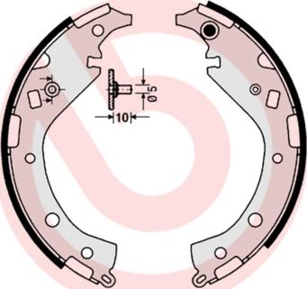 Brembo S 83 549 - Bremžu loku komplekts ps1.lv