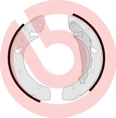 Brembo S 83 507 - Bremžu loku komplekts ps1.lv