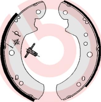 Brembo S 24 512 - Bremžu loku komplekts ps1.lv