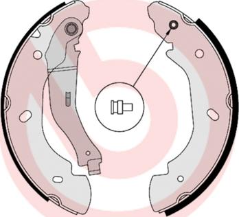 Brembo S 24 538 - Bremžu loku komplekts ps1.lv