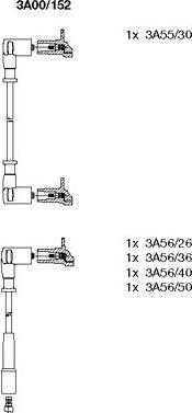 Bremi 3A00/152 - Augstsprieguma vadu komplekts ps1.lv