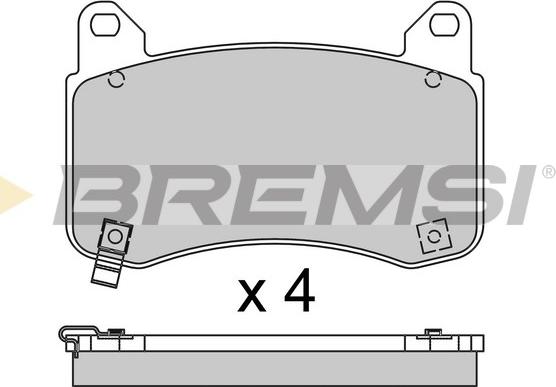 Bremsi BP3951 - Bremžu uzliku kompl., Disku bremzes ps1.lv