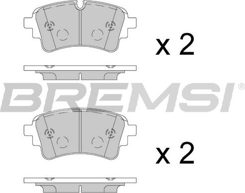 Bremsi BP3909 - Bremžu uzliku kompl., Disku bremzes ps1.lv